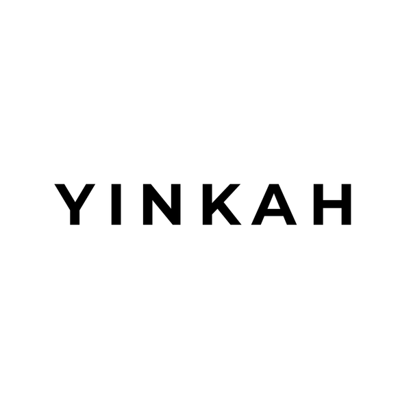 Black text 'YINKAH' on a white background
